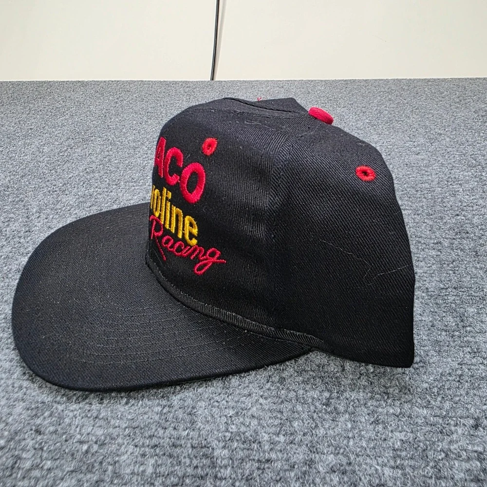 Vintage Texaco Havoline Racing Ernie Irvan NASCAR Snapback Hat Black Red‎ Yellow